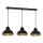 Chandelier on a string SVEN 3xE27/15W/230V black/gold