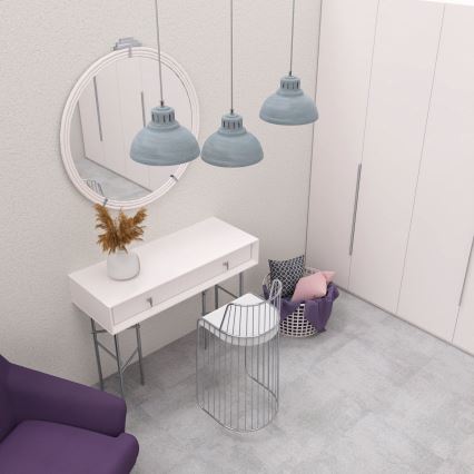 Chandelier on a string SVEN 3xE27/15W/230V grey