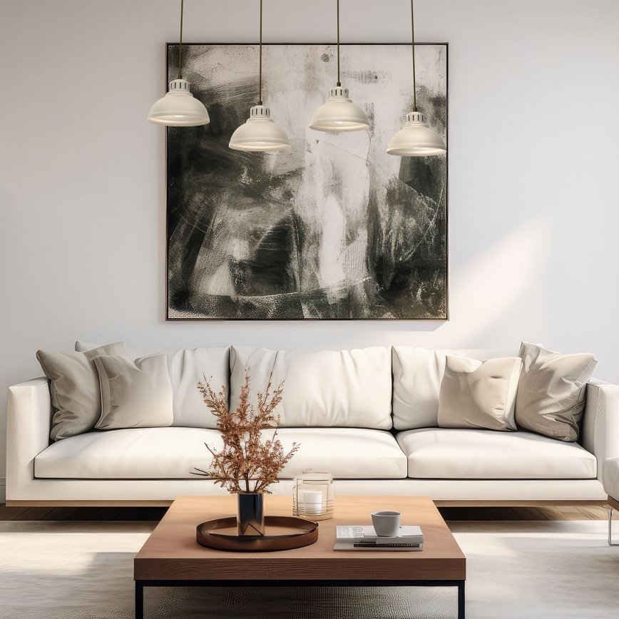 Chandelier on a string SVEN 4xE27/15W/230V beige