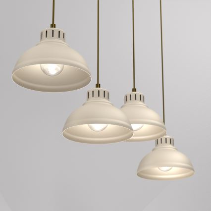 Chandelier on a string SVEN 4xE27/15W/230V beige