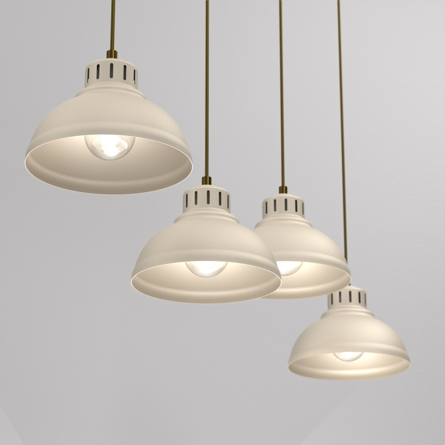 Chandelier on a string SVEN 4xE27/15W/230V beige