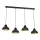 Chandelier on a string SVEN 4xE27/15W/230V black/gold