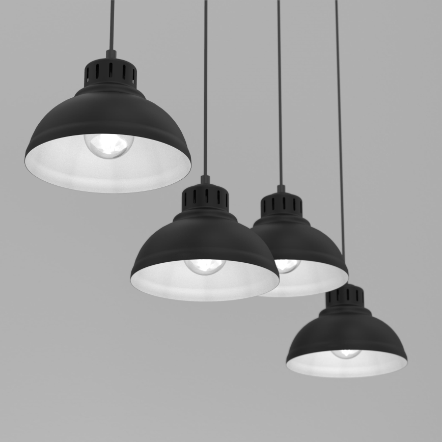 Chandelier on a string SVEN 4xE27/15W/230V black