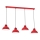 Chandelier on a string SVEN 4xE27/15W/230V red