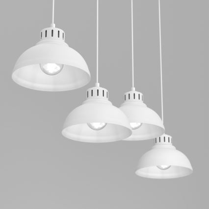 Chandelier on a string SVEN 4xE27/15W/230V white