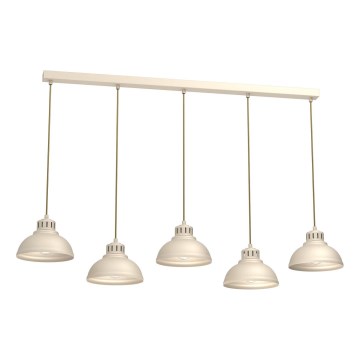 Chandelier on a string SVEN 5xE27/15W/230V beige