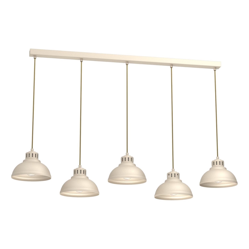 Chandelier on a string SVEN 5xE27/15W/230V beige