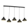 Chandelier on a string SVEN 5xE27/15W/230V black/gold