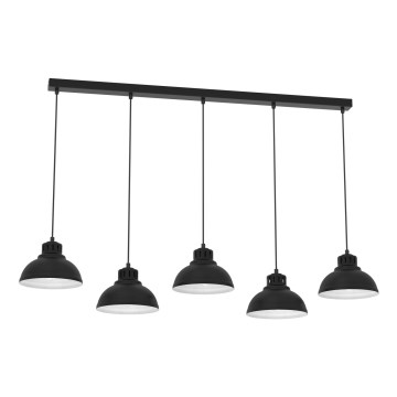 Chandelier on a string SVEN 5xE27/15W/230V black