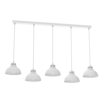 Chandelier on a string SVEN 5xE27/15W/230V white