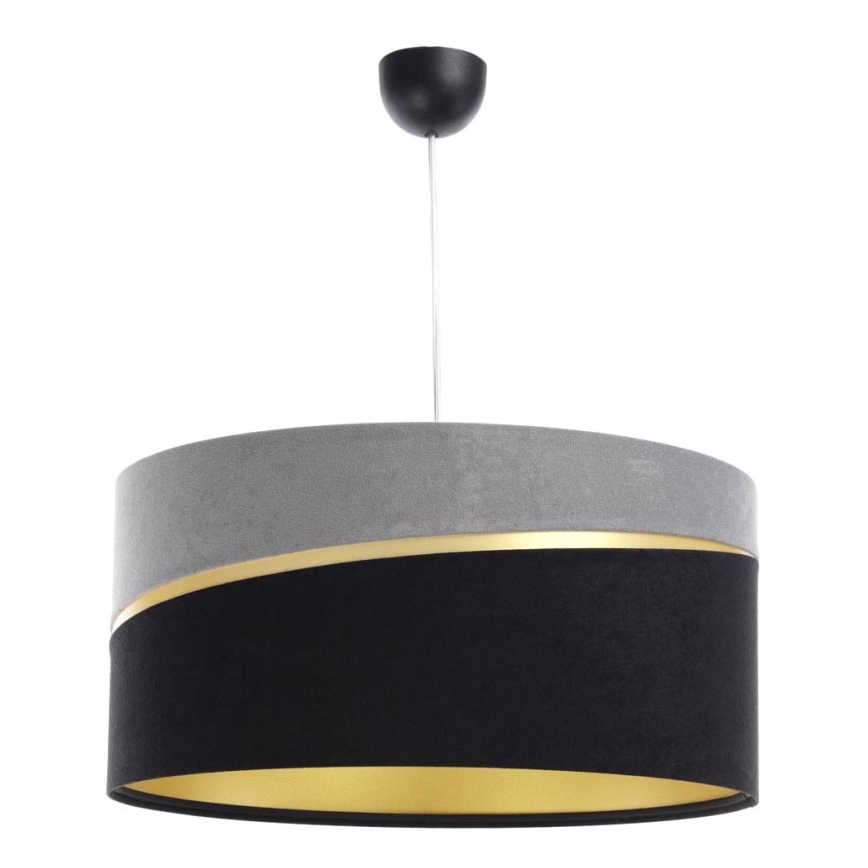 Chandelier on a string SWING 1xE27/60W/230V black/grey/gold