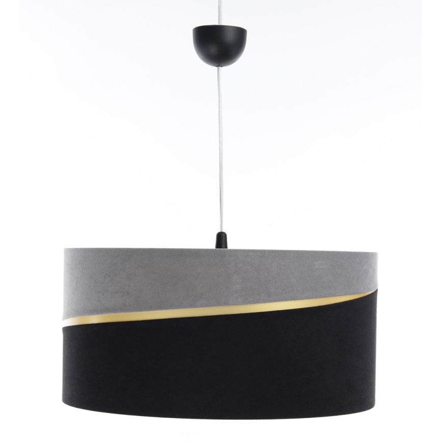 Chandelier on a string SWING 1xE27/60W/230V black/grey/gold