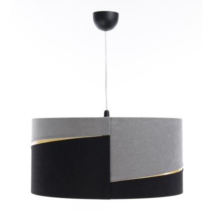Chandelier on a string SWING 1xE27/60W/230V black/grey/gold