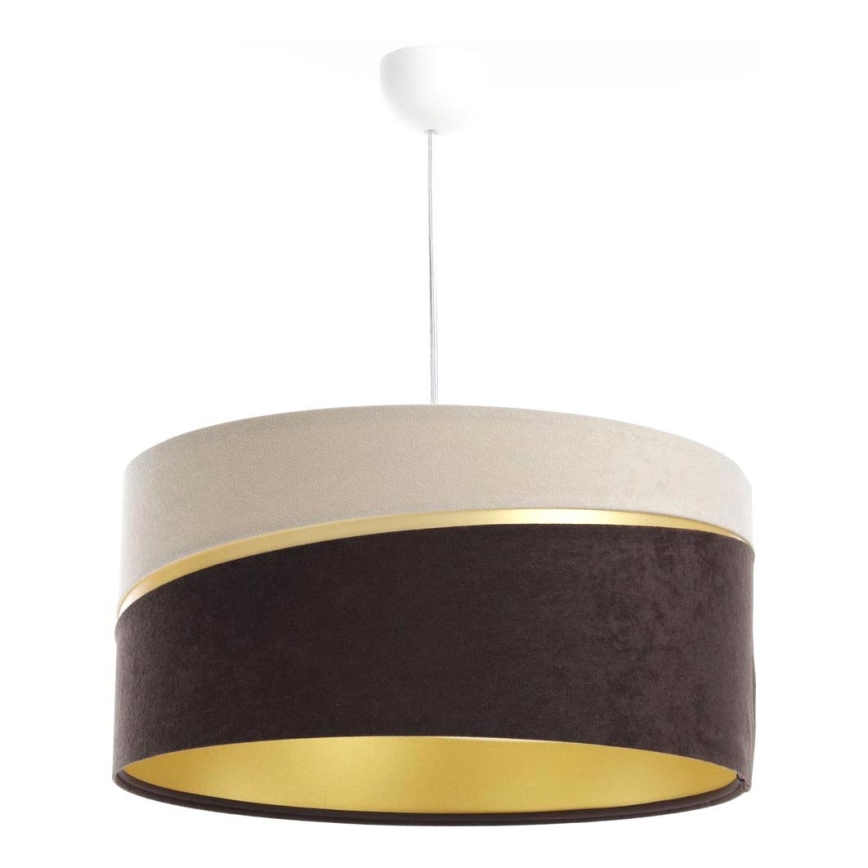 Chandelier on a string SWING 1xE27/60W/230V brown/beige/gold