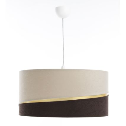 Chandelier on a string SWING 1xE27/60W/230V brown/beige/gold