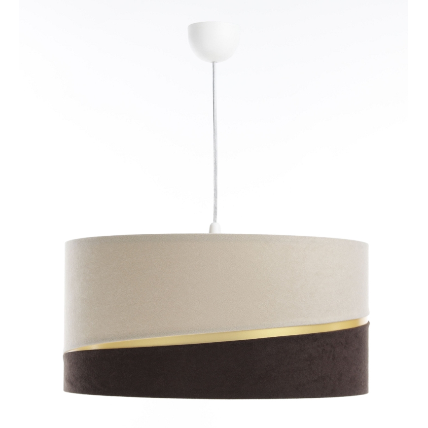 Chandelier on a string SWING 1xE27/60W/230V brown/beige/gold