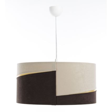 Chandelier on a string SWING 1xE27/60W/230V brown/beige/gold