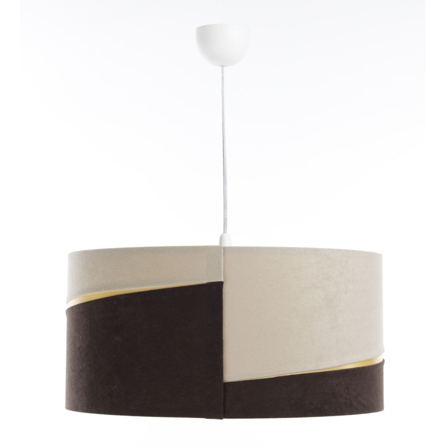 Chandelier on a string SWING 1xE27/60W/230V brown/beige/gold