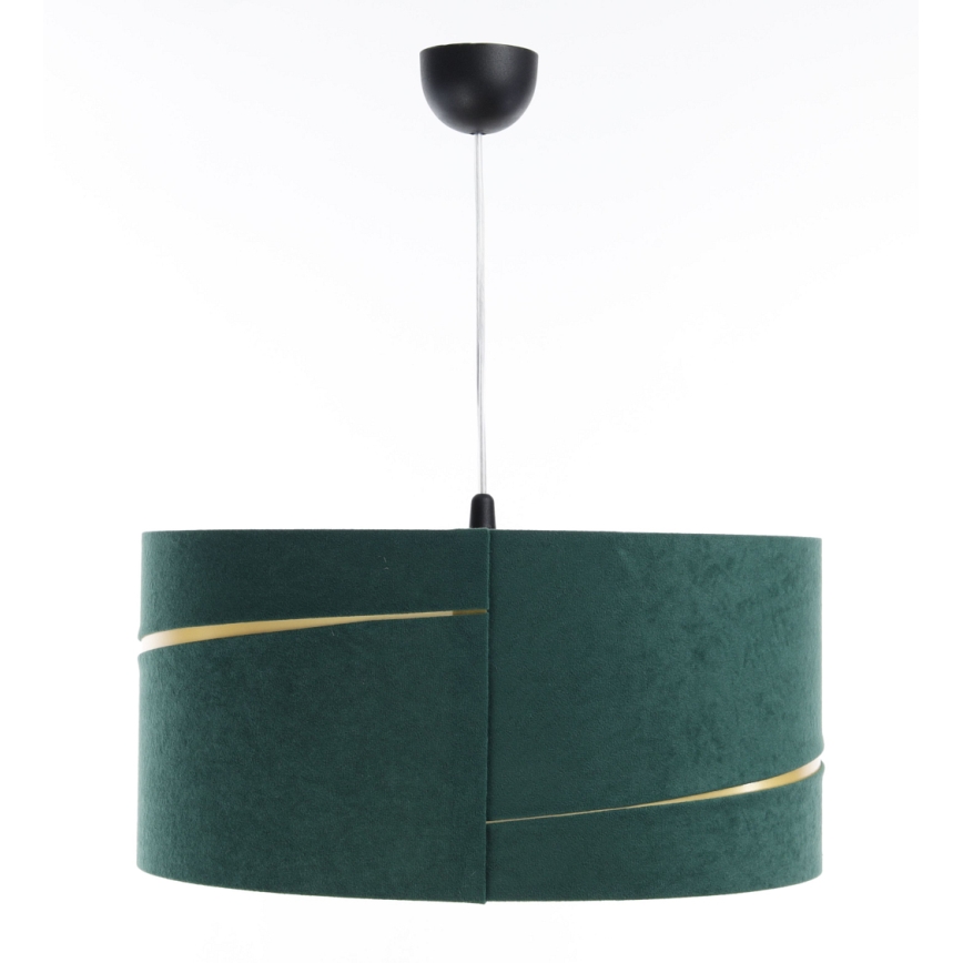 Chandelier on a string SWING 1xE27/60W/230V green/gold