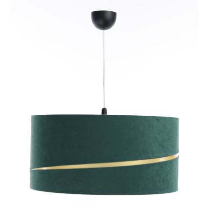 Chandelier on a string SWING 1xE27/60W/230V green/gold