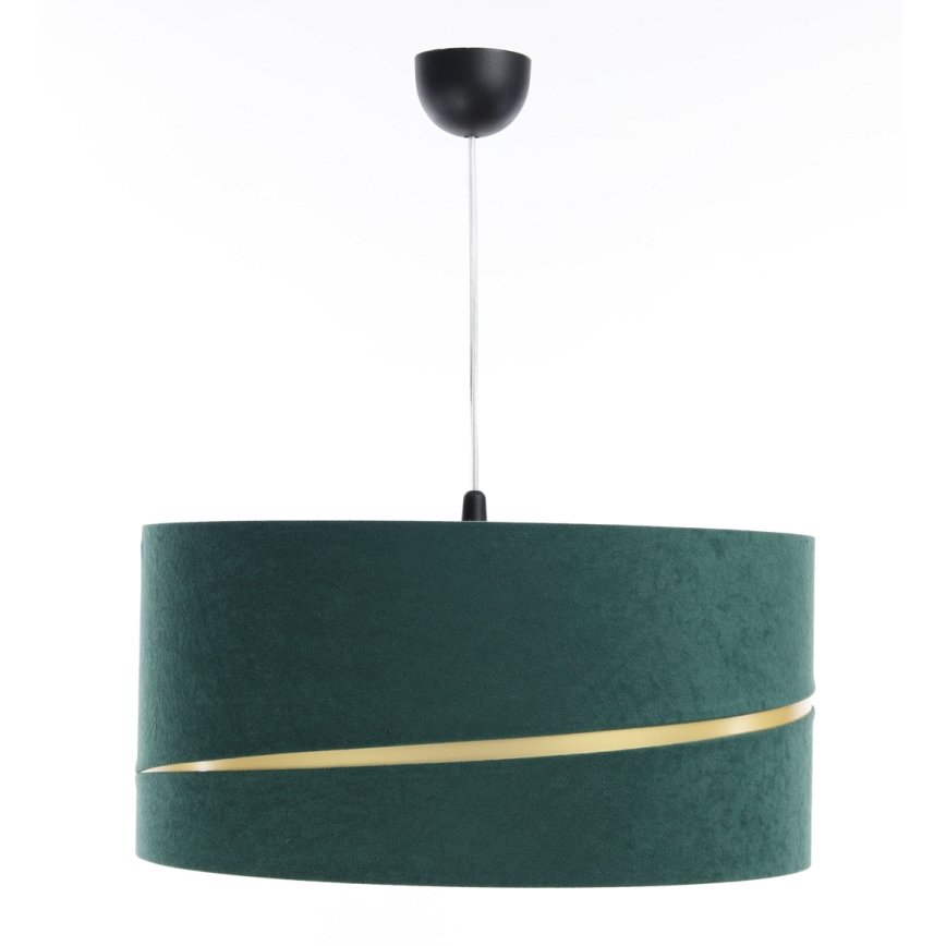 Chandelier on a string SWING 1xE27/60W/230V green/gold