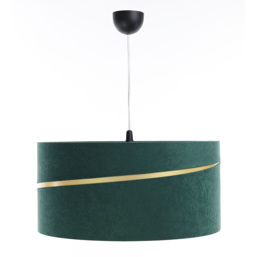 Chandelier on a string SWING 1xE27/60W/230V green/gold