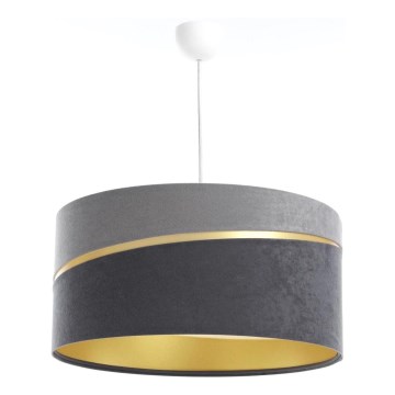 Chandelier on a string SWING 1xE27/60W/230V grey/gold
