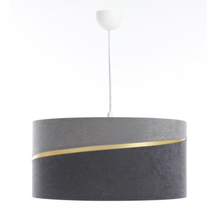 Chandelier on a string SWING 1xE27/60W/230V grey/gold