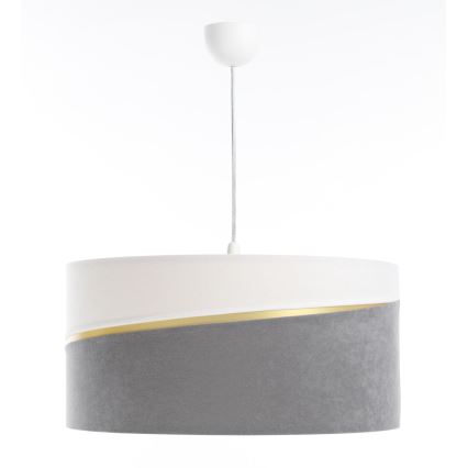 Chandelier on a string SWING 1xE27/60W/230V grey/white/gold