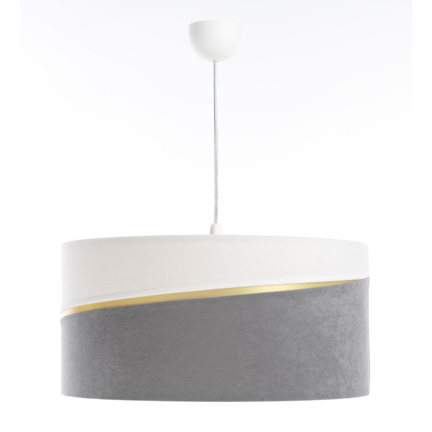 Chandelier on a string SWING 1xE27/60W/230V grey/white/gold