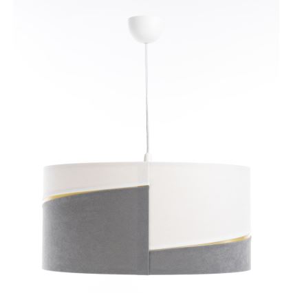 Chandelier on a string SWING 1xE27/60W/230V grey/white/gold