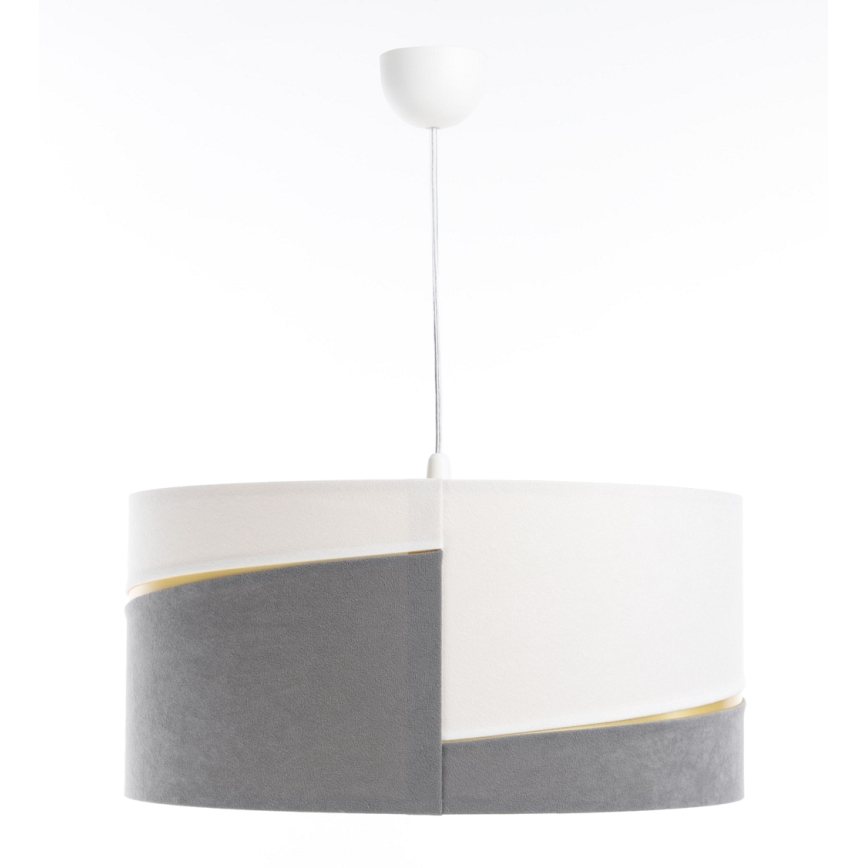 Chandelier on a string SWING 1xE27/60W/230V grey/white/gold