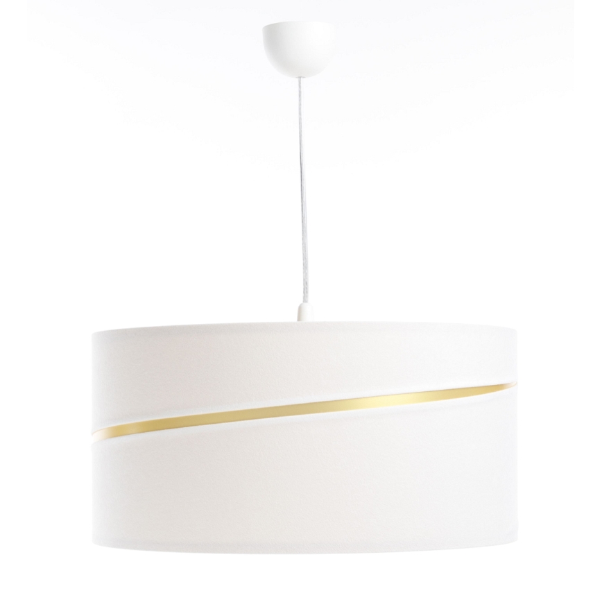 Chandelier on a string SWING 1xE27/60W/230V white/gold
