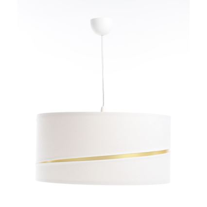 Chandelier on a string SWING 1xE27/60W/230V white/gold
