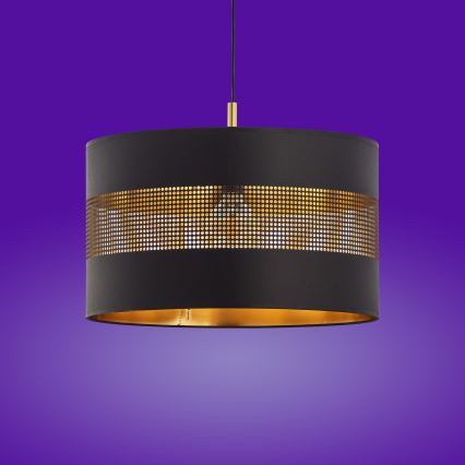 Chandelier on a string TAGO 1xE27/25W/230V black/gold