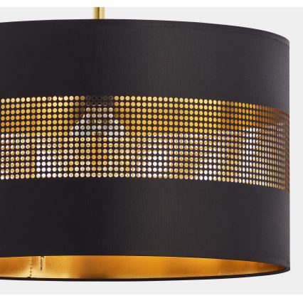 Chandelier on a string TAGO 1xE27/25W/230V black/gold