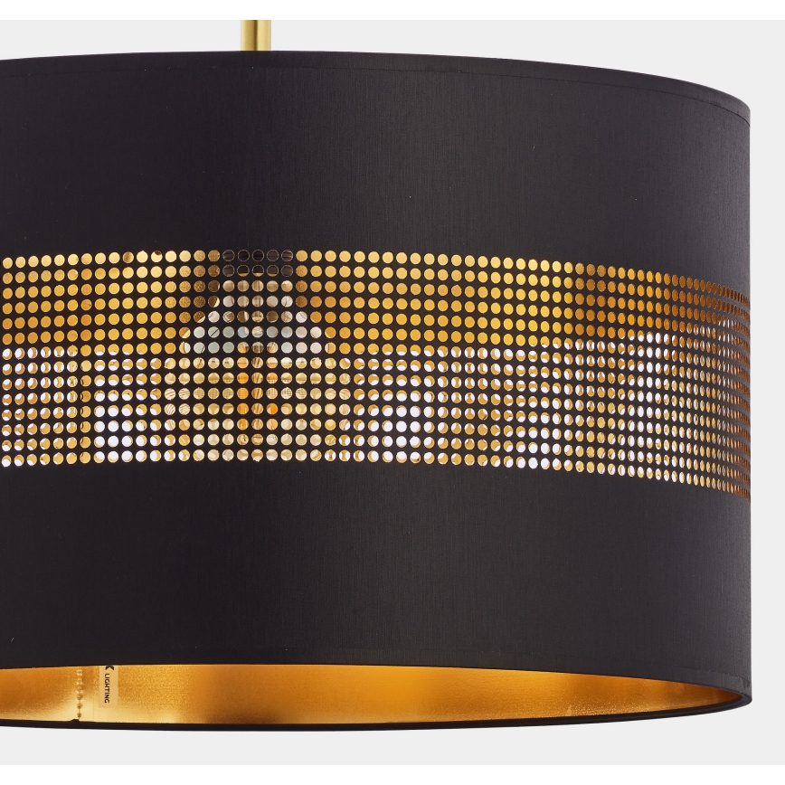 Chandelier on a string TAGO 1xE27/25W/230V black/gold