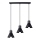 Chandelier on a string TALEJA 3xE27/60W/230V black