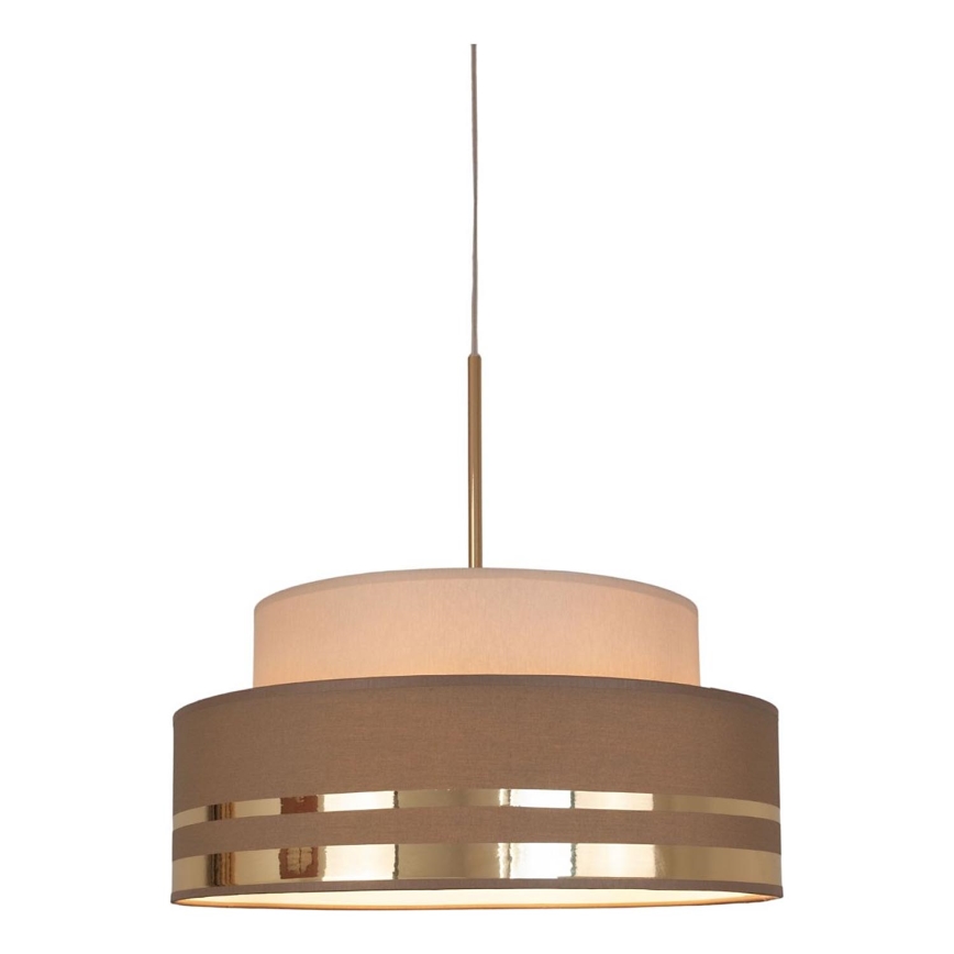 Chandelier on a string TAMI 1xE27/60W/230V beige/brown/gold