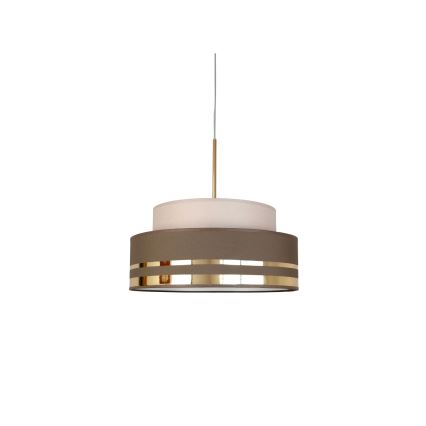 Chandelier on a string TAMI 1xE27/60W/230V beige/brown/gold