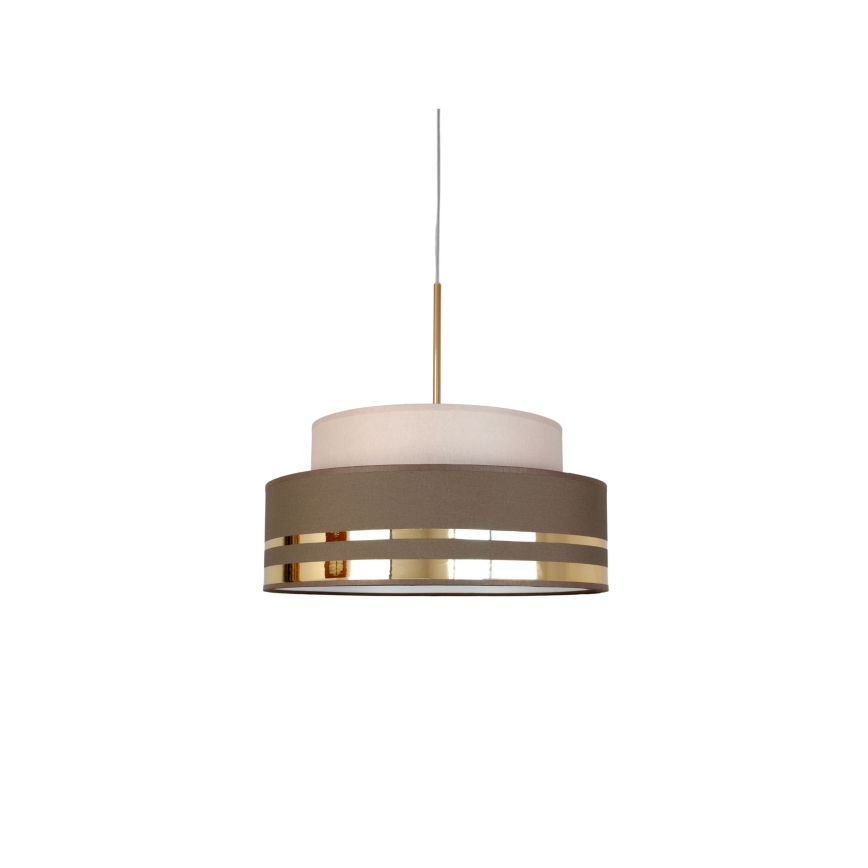 Chandelier on a string TAMI 1xE27/60W/230V beige/brown/gold