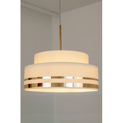 Chandelier on a string TAMI 1xE27/60W/230V beige/gold