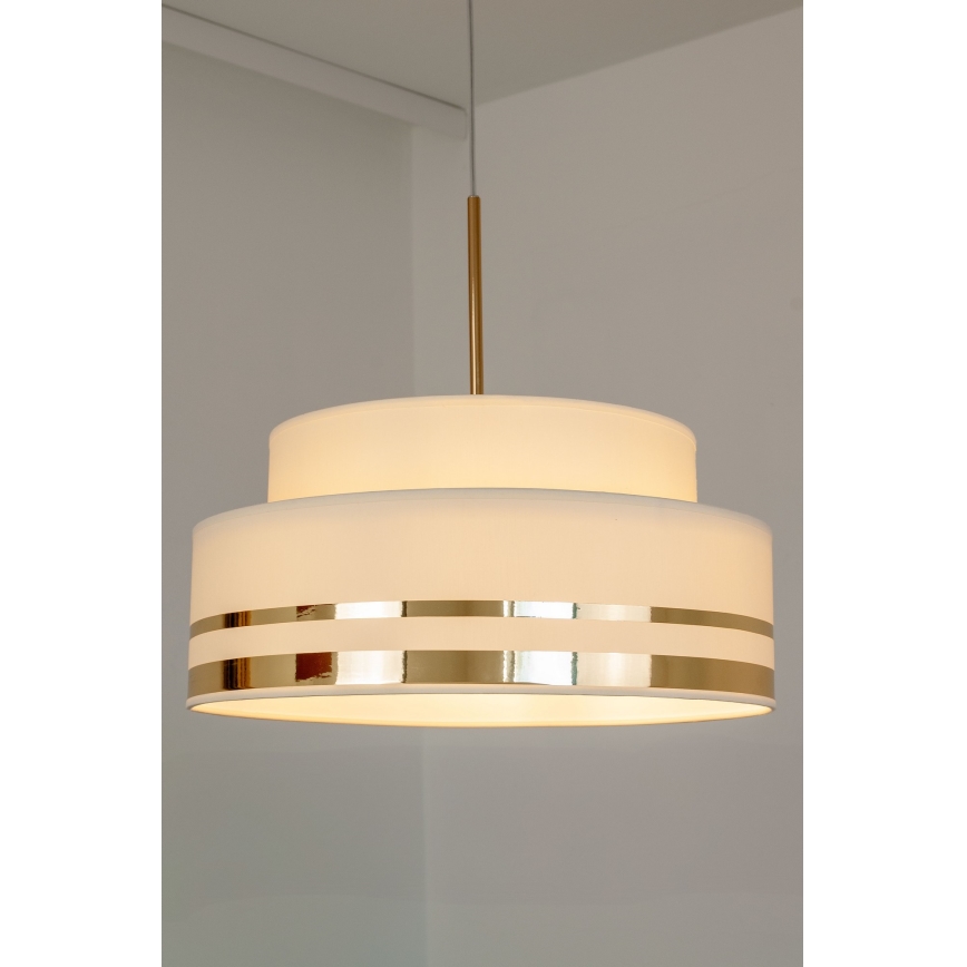 Chandelier on a string TAMI 1xE27/60W/230V beige/gold