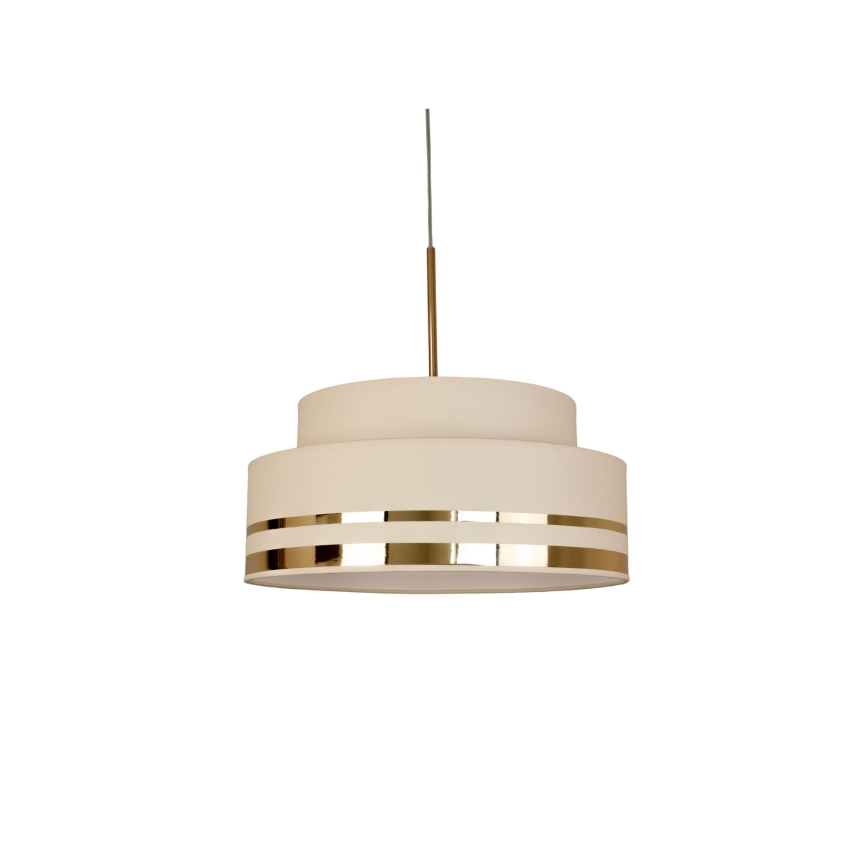 Chandelier on a string TAMI 1xE27/60W/230V beige/gold