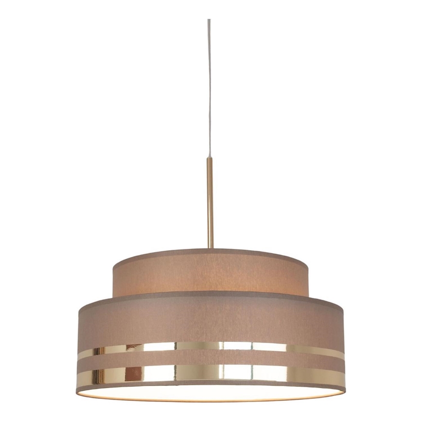 Chandelier on a string TAMI 1xE27/60W/230V brown/gold