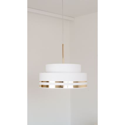 Chandelier on a string TAMI 1xE27/60W/230V creamy/gold