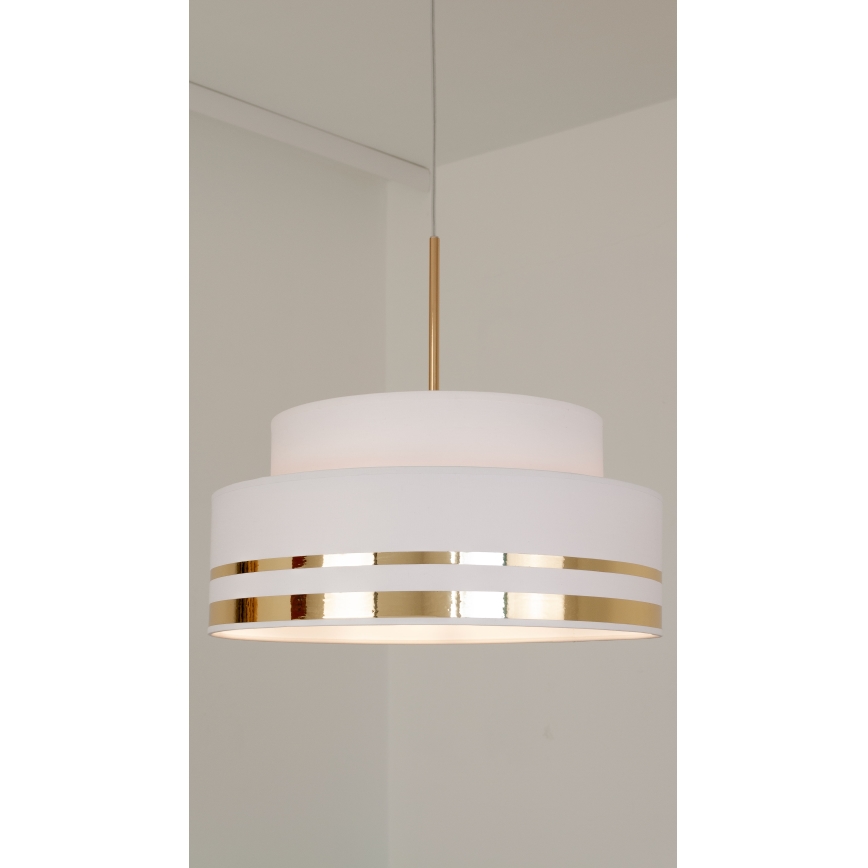 Chandelier on a string TAMI 1xE27/60W/230V creamy/gold