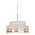 Chandelier on a string TAMI 1xE27/60W/230V d. 40 cm creamy/gold