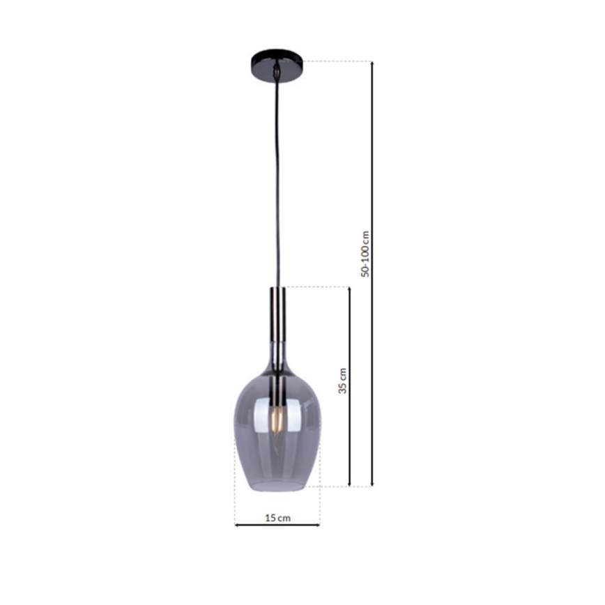 Chandelier on a string TANGO 1xE14/40W/230V black