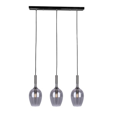 Chandelier on a string TANGO 3xE14/40W/230V black